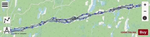 Snakeskin Lake depth contour Map - i-Boating App - Streets