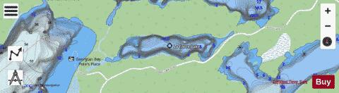 La Force Lake depth contour Map - i-Boating App - Streets