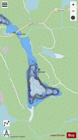 McNutt Lake depth contour Map - i-Boating App - Streets