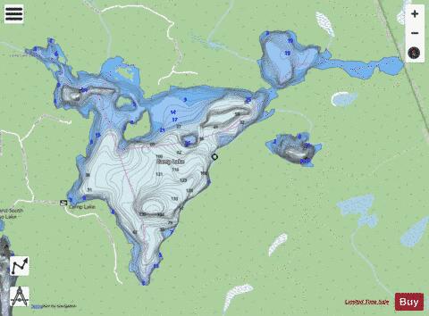 Camp (Flossie) Lake depth contour Map - i-Boating App - Streets