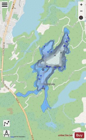 Hambly Lake depth contour Map - i-Boating App - Streets