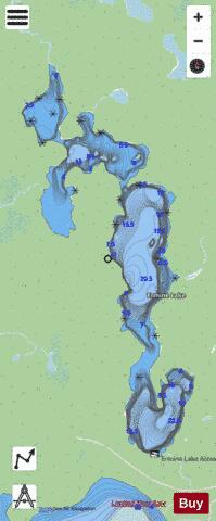 Ermine Lake depth contour Map - i-Boating App - Streets
