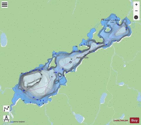 Ramsden Lake depth contour Map - i-Boating App - Streets