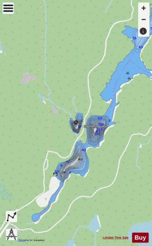 Lake No 44(Sootheran Lake) depth contour Map - i-Boating App - Streets