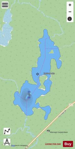 Lake Carleton depth contour Map - i-Boating App - Streets