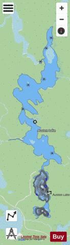 Austen Lake depth contour Map - i-Boating App - Streets