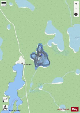 Lake # 79 (Cochrane) depth contour Map - i-Boating App - Streets
