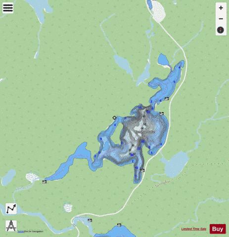 Kenshoe Lake depth contour Map - i-Boating App - Streets
