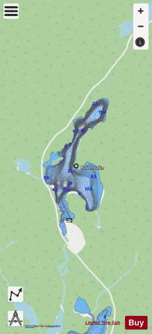 Raven Lake depth contour Map - i-Boating App - Streets