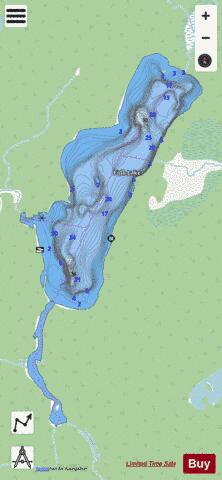 Fido Lake depth contour Map - i-Boating App - Streets