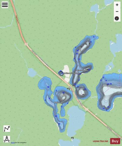 Parkinsons Pothole depth contour Map - i-Boating App - Streets