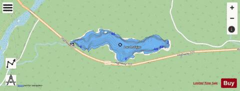 Lac de Zajac depth contour Map - i-Boating App - Streets