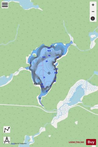 Francois Lake depth contour Map - i-Boating App - Streets