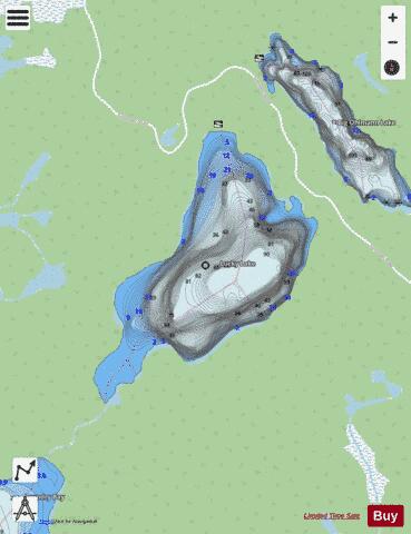 Lucky Lake depth contour Map - i-Boating App - Streets
