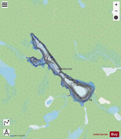 Long Mallory Lake depth contour Map - i-Boating App - Streets