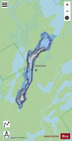 West Norway Lake depth contour Map - i-Boating App - Streets