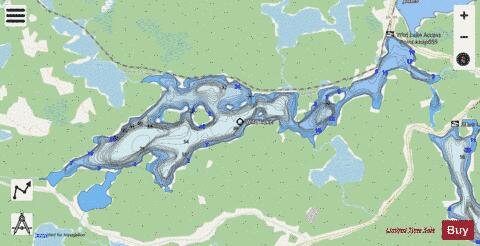 Wild Lake depth contour Map - i-Boating App - Streets