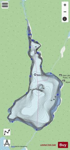 Gale Lake depth contour Map - i-Boating App - Streets