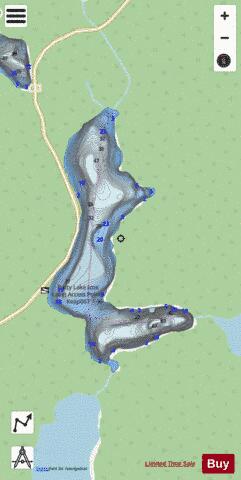Patty Lake depth contour Map - i-Boating App - Streets