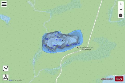 Slant Lake depth contour Map - i-Boating App - Streets