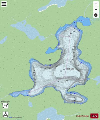 Bruin Lake depth contour Map - i-Boating App - Streets