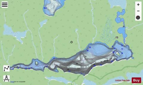 Stull Lake depth contour Map - i-Boating App - Streets
