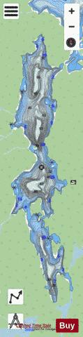 Telfer Lake depth contour Map - i-Boating App - Streets
