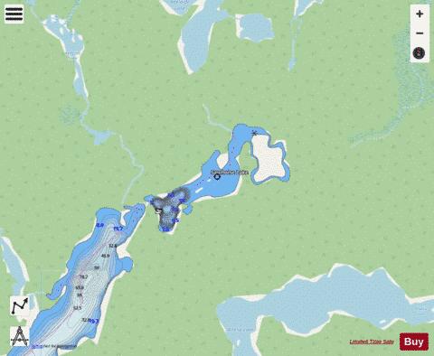 Sawhorse Lake depth contour Map - i-Boating App - Streets