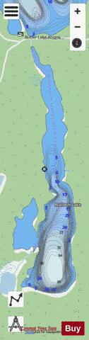 Mallock Lake depth contour Map - i-Boating App - Streets