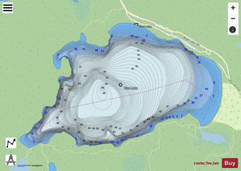 Flavus Lake depth contour Map - i-Boating App - Streets