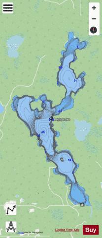 Rugby Lake depth contour Map - i-Boating App - Streets
