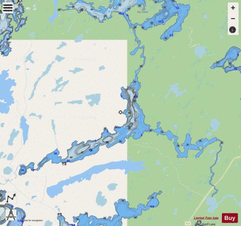 Barrel Lake depth contour Map - i-Boating App - Streets