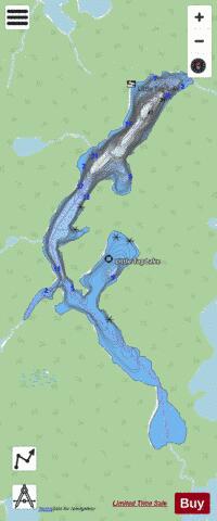Little Tag Lake depth contour Map - i-Boating App - Streets