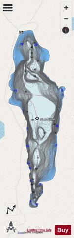 Pluto (McGonigal) Lake depth contour Map - i-Boating App - Streets