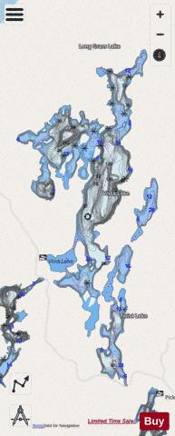Vista Lake (Twist Lake) depth contour Map - i-Boating App - Streets