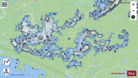 Nym Lake depth contour Map - i-Boating App - Streets