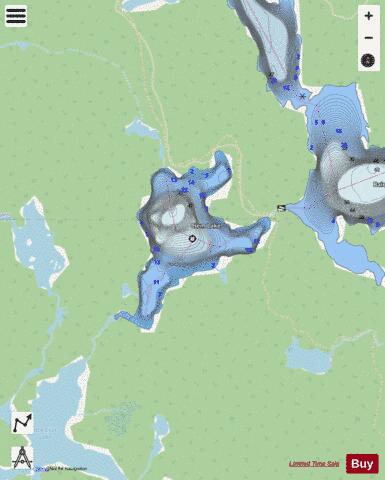 Clem Lake depth contour Map - i-Boating App - Streets
