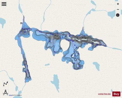 Jackpine Lake depth contour Map - i-Boating App - Streets