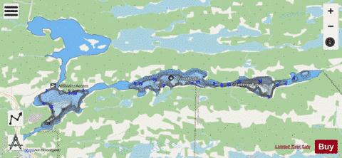 Frood Lake depth contour Map - i-Boating App - Streets