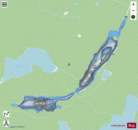 Bluebelle Lake depth contour Map - i-Boating App - Streets
