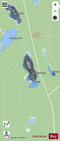 King Fisher Lake #8 depth contour Map - i-Boating App - Streets