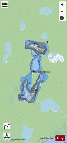 Vrooman Lake depth contour Map - i-Boating App - Streets