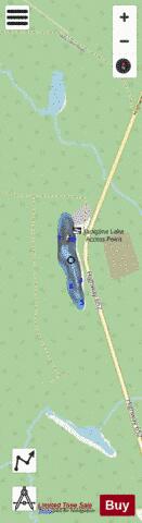 Jackpine Lake depth contour Map - i-Boating App - Streets
