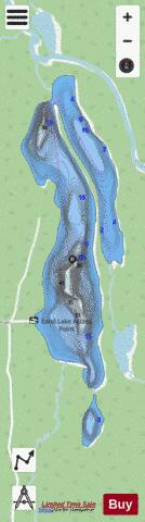Big Indian Lake depth contour Map - i-Boating App - Streets