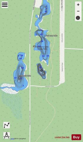 Lake Tie depth contour Map - i-Boating App - Streets