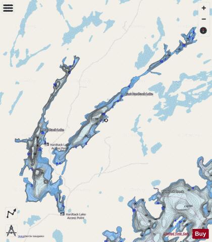 Hardtack Lake depth contour Map - i-Boating App - Streets