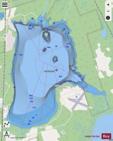 Lake St. John depth contour Map - i-Boating App - Streets