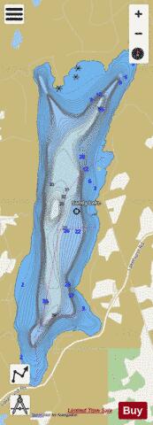 Sandy Lake depth contour Map - i-Boating App - Streets