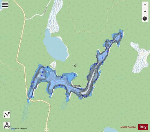 Road Lake depth contour Map - i-Boating App - Streets
