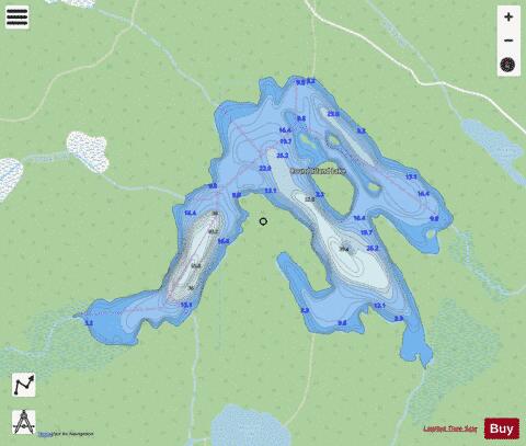Round Island Lake depth contour Map - i-Boating App - Streets